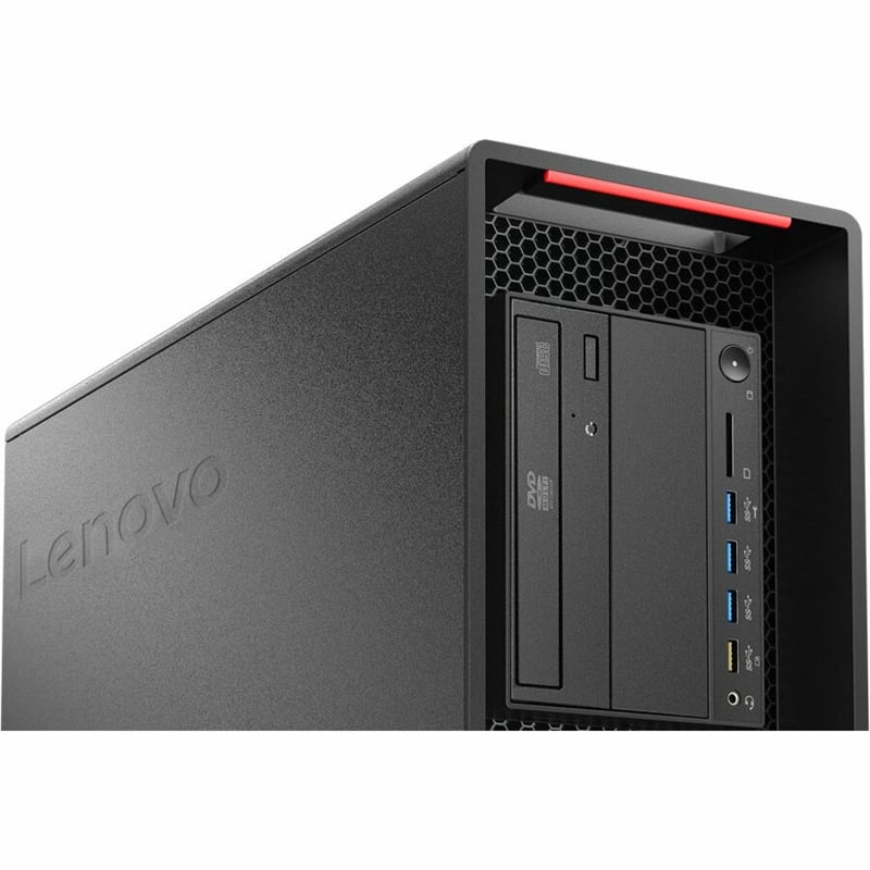 Lenovo ThinkStation P710 30B70024US Workstation - 1 x Intel Xeon E5-2650 v4 - 16 GB - 1 TB HDD - 256 GB SSD - Graphite Black - Thumbnail 2