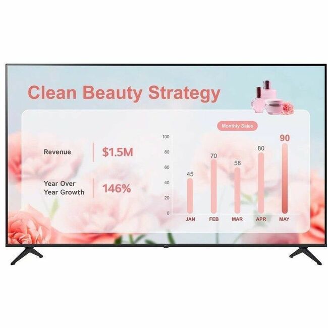 43IN LCD TV 3840X2160 UHD 4K HDMI USB RS232 RJ45 - Thumbnail 1