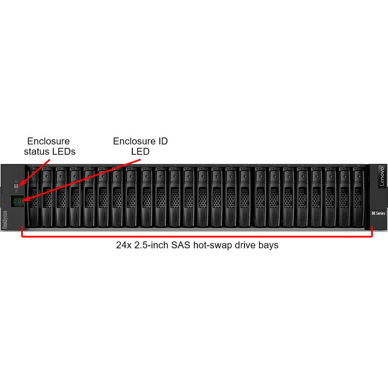 Lenovo ThinkSystem DE2000H 10GBASE-T Hybrid Flash Array SFF - Thumbnail 2