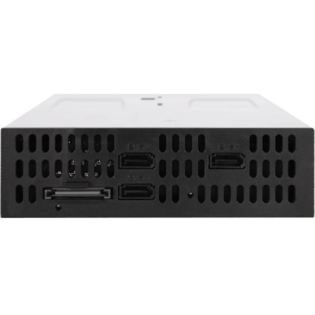 Icy Dock FlexiDOCK MB095SP-B Drive Enclosure for 5.25" SATA/600 - Serial ATA/600 Host Interface Internal - Black, Silver - Thumbnail 3