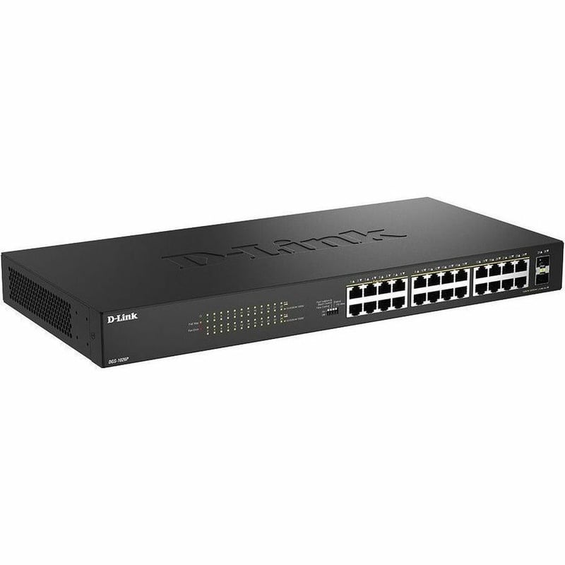 26-PORT 1 GIGABIT POE UNMGD SW 24-PORT GB POE 240W UNMGD 2XSFP - Thumbnail 1