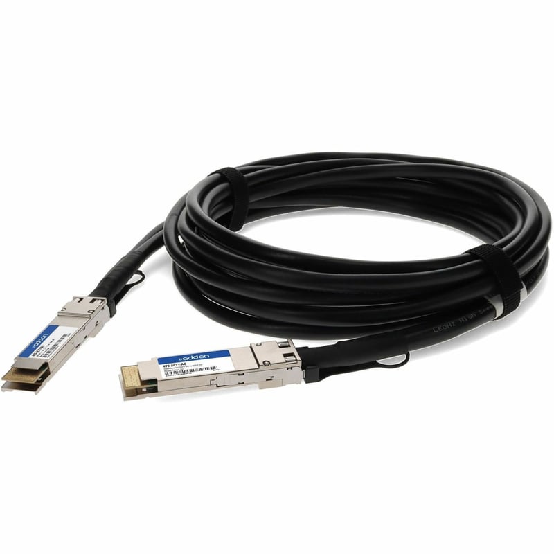 AddOn Dell® 470-ACYY Compatible TAA Compliant 200GBase-CU QSFPDD Direct Attach Cable (Passive Twinax, 3m) - Thumbnail 1