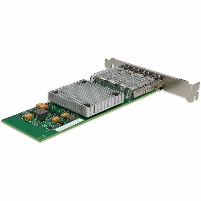 AddOn Intel I350F4 Comparable 1Gbs Quad SFP Port Network Interface Card with 4 1000Base-SX SFP Transceivers - Thumbnail 5