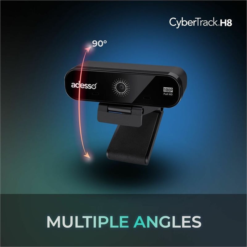 1080P FULL HD WEBCAM W/AF LENS DUAL MICS PRIVACY SHUTTER - Thumbnail 2