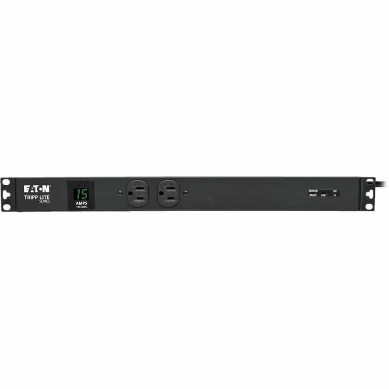 Tripp Lite by Eaton PDU 1.5kW Single-Phase Local Metered PDU + ISOBAR Surge Suppression 3840 Joules 100-127V Outlets (14 5-15R) 5-15P 15 ft. (4.57 m) Cord 1U Rack-Mount - Thumbnail 4