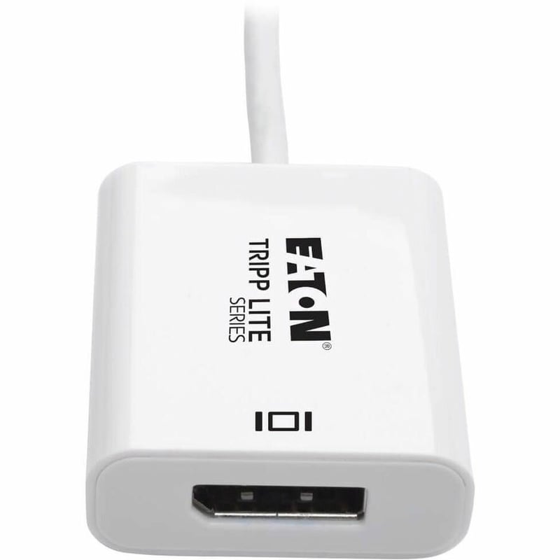 Eaton Tripp Lite Series USB-C to DisplayPort Active Adapter Cable with Equalizer (M/F), UHD 8K, HDR, DP 1.4, White, 6 in. (15.2 cm) - Thumbnail 3
