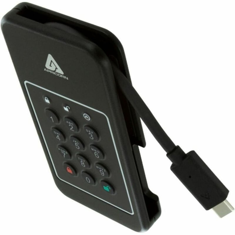 Apricorn Aegis 500 GB Portable Hard Drive - External - PCI Express NVMe - Thumbnail 4