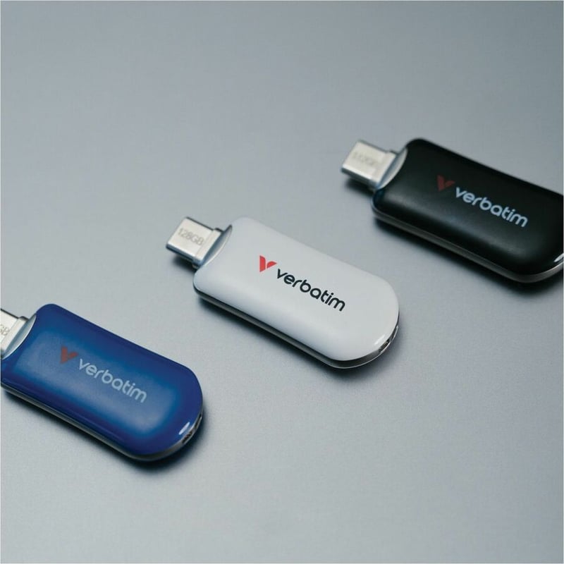 Verbatim 512GB Plectra USB-C Flash Drive - Black - Thumbnail 2