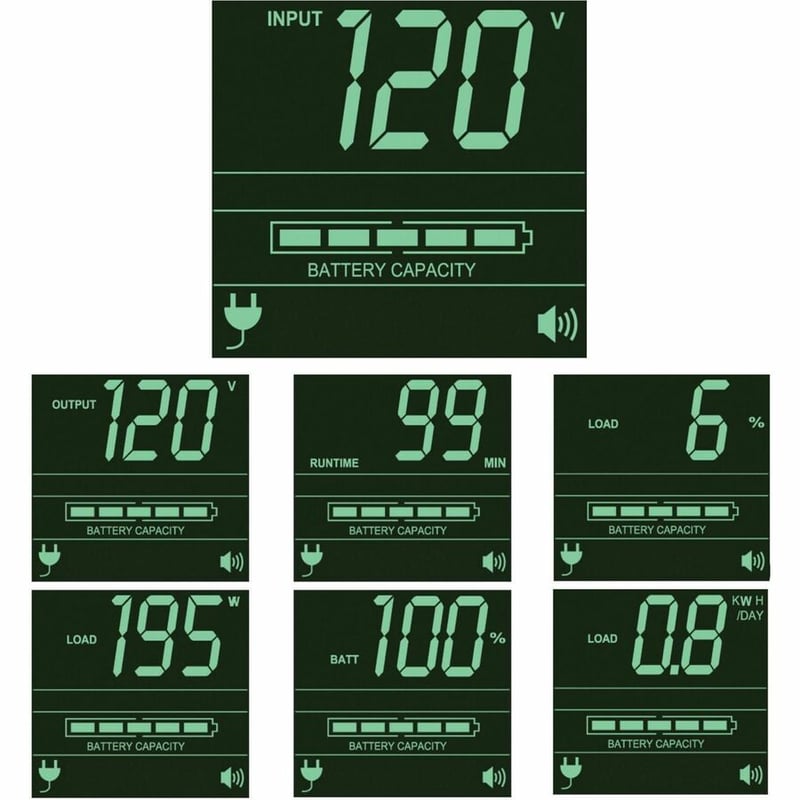 Eaton Tripp Lite Series SmartPro 1000VA 800W 120V Line-Interactive Sine Wave UPS - 6 Outlets, Preinstalled WEBCARDLXE Network Interface, 2U Rack/Tower - Thumbnail 2