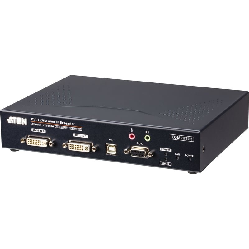 ATEN DVI-I Dual Display KVM over IP Transmitter - Thumbnail 1