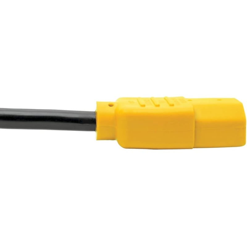 Eaton Tripp Lite Series PDU Power Cord, C13 to C14 - 10A, 250V, 18 AWG, 4 ft. (1.22 m), Yellow - Thumbnail 4