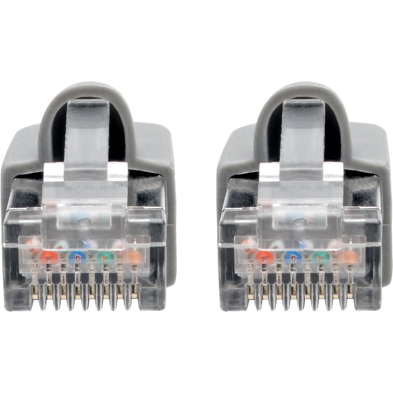 Eaton Tripp Lite Series Cat6a 10G Snagless Shielded STP Ethernet Cable (RJ45 M/M), PoE, Gray, 1 ft. (0.31 m) - Thumbnail 3