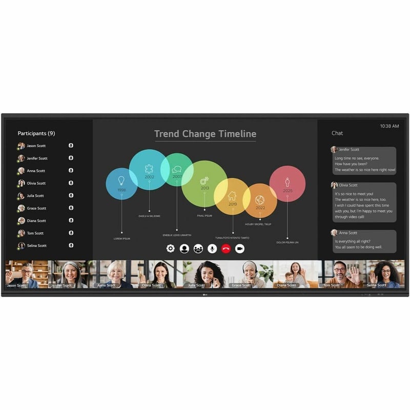 105IN LCD TOUCH 5120X2160 5K CREATBOARD 50PT ANDROID 13 WIFI/BT - Thumbnail 1