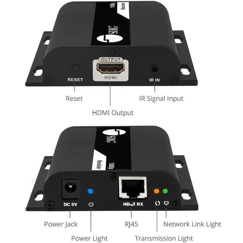 SIIG 1x8 1080p HDMI Splitter HDbitT over IP Extender Kit - 120m - Thumbnail 5