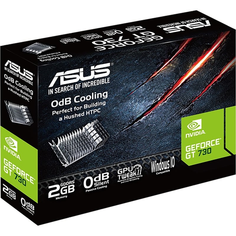Asus NVIDIA GeForce GT 730 Graphic Card - 2 GB GDDR5 - Low-profile - Thumbnail 5