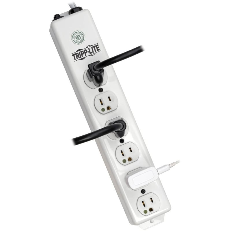 Tripp Lite by Eaton Safe-IT Medical-Grade Power Strip UL 1363 6x Hospital-Grade Outlets Antimicrobial 1.5 ft. (0.45 m) Cord - Thumbnail 2