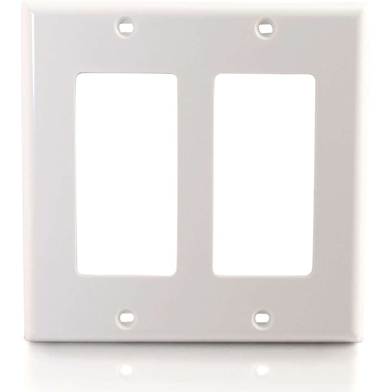 DUAL GANG DECORA WALLPLATE WHT - Thumbnail 5