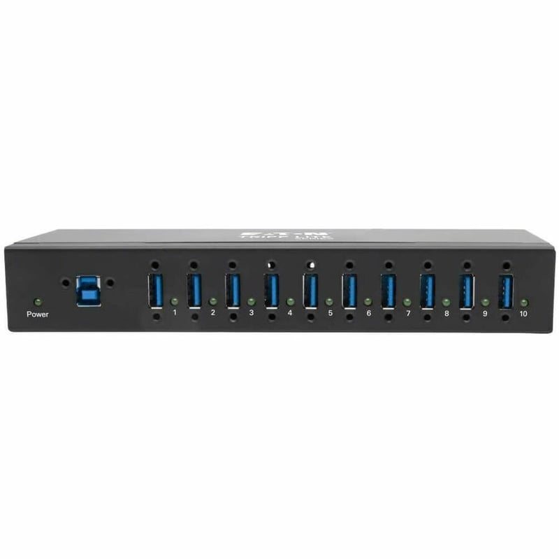 Tripp Lite by Eaton 10-Port Industrial-Grade USB 3.x (5Gbps) Hub - 20 kV ESD Immunity Metal Housing Mountable - Thumbnail 4