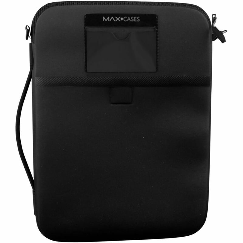 NEOPRENE SLEEVE VERTICAL 14 W/POCKET - (SHOULDER STRAP OPTIONAL) (BLACK) - Thumbnail 1