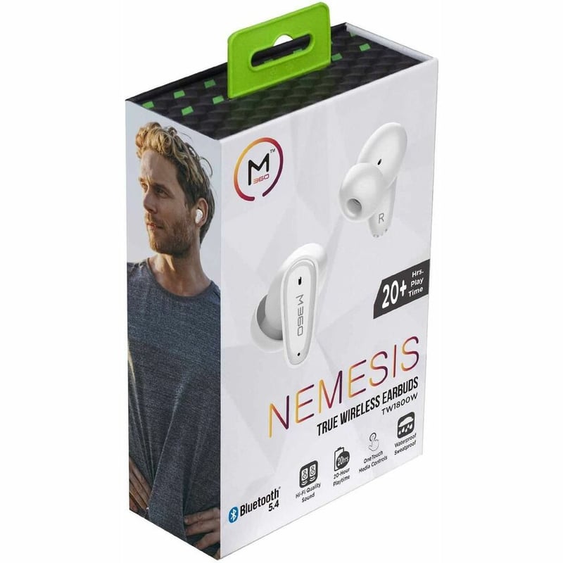 M360 TW1800W NEMESIS TRUE WIRELESS EARBUDS, BLUETOOTH HEADPHONE, HIFI QUALITY SO - Thumbnail 2