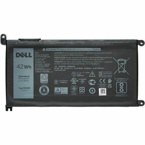 DELL 3-CELL 42 WH LITHIUM ION REPLACEMENT BATTERY FOR SELECT LAPT - Thumbnail 1