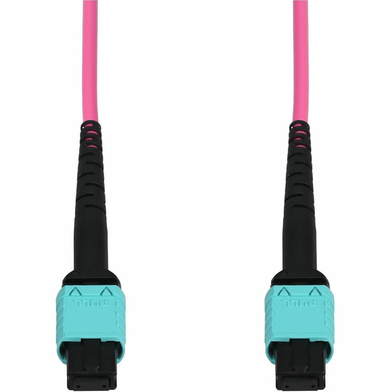 AddOn 2.5m MPO/UPC to MPO/UPC Magenta OM4 OFNP (Plenum-Rated) 12-Strand Fiber Patch Cable - Thumbnail 1