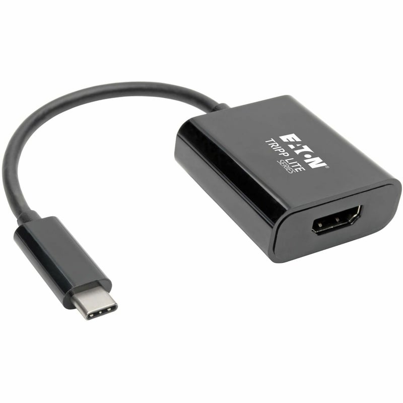 Tripp Lite by Eaton USB C to HDMI Adapter Converter M/F 4K USB Type C to HDMI Black - Thumbnail 1