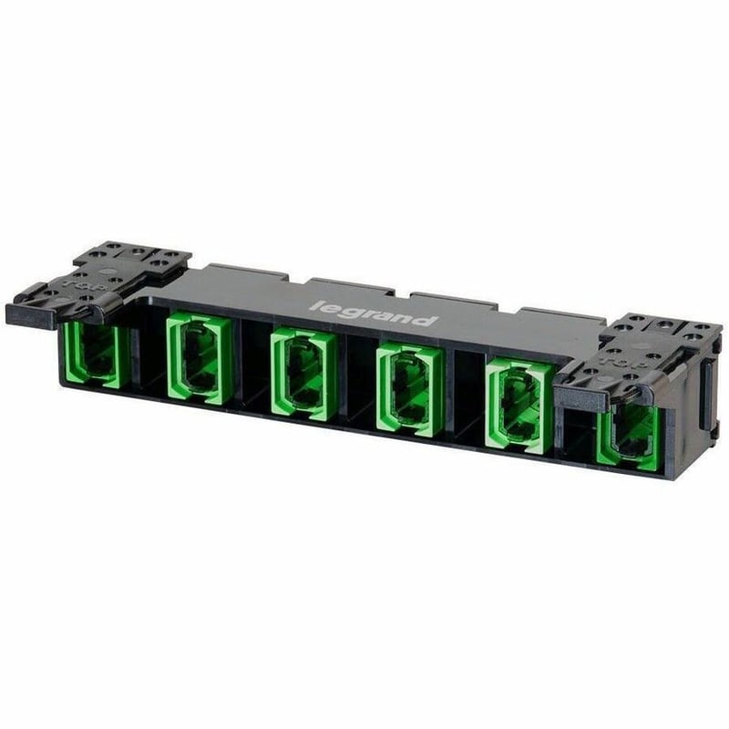 Ortronics HDJ Series 6 MPO Fiber Adapter Panel, OS2 - Green - Thumbnail 2