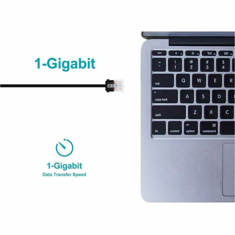 MONOPRICE CAT6 50FT BLACK PATCH CABLE_ UTP_ 32AWG_ 550MHZ_ PURE BARE COPPER_ SNA - Thumbnail 5