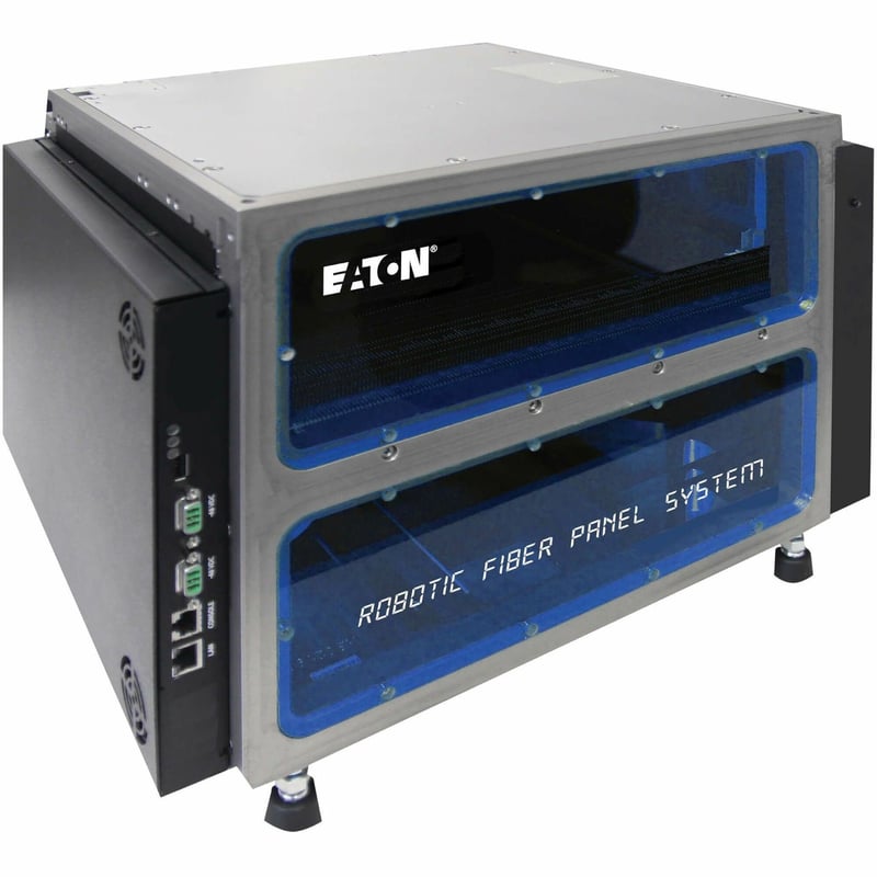 Eaton Robotic Fiber Panel System with Mini Chassis - 204 Multimode LC Fiber Ports, TAA - Thumbnail 1