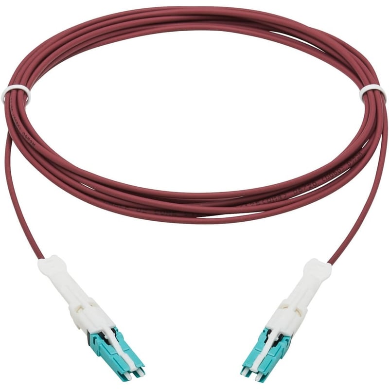 Eaton Tripp Lite Series 400G Duplex Multimode 50/125 OM4 Fiber Optic Cable (CS-PC/CS-PC), Round LSZH Jacket, Magenta, 5 m - Thumbnail 2