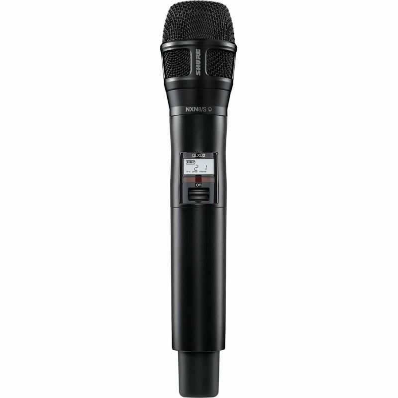 Shure QLXD2/N8S Handheld Transmitter with Nexadyne 8/S Capsule