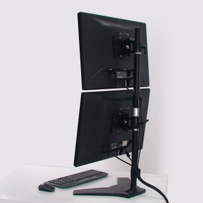 Amer Dual Monitor Stand Vertical Mount Max 32" Monitors - Thumbnail 2