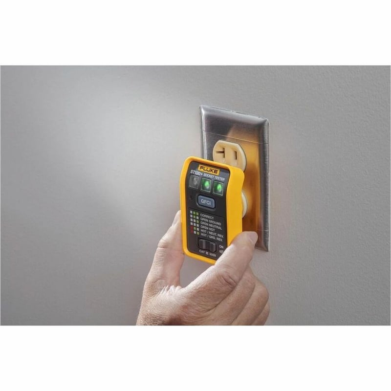 Fluke ST120+ GFCI Socket Tester with Beeper - Thumbnail 3