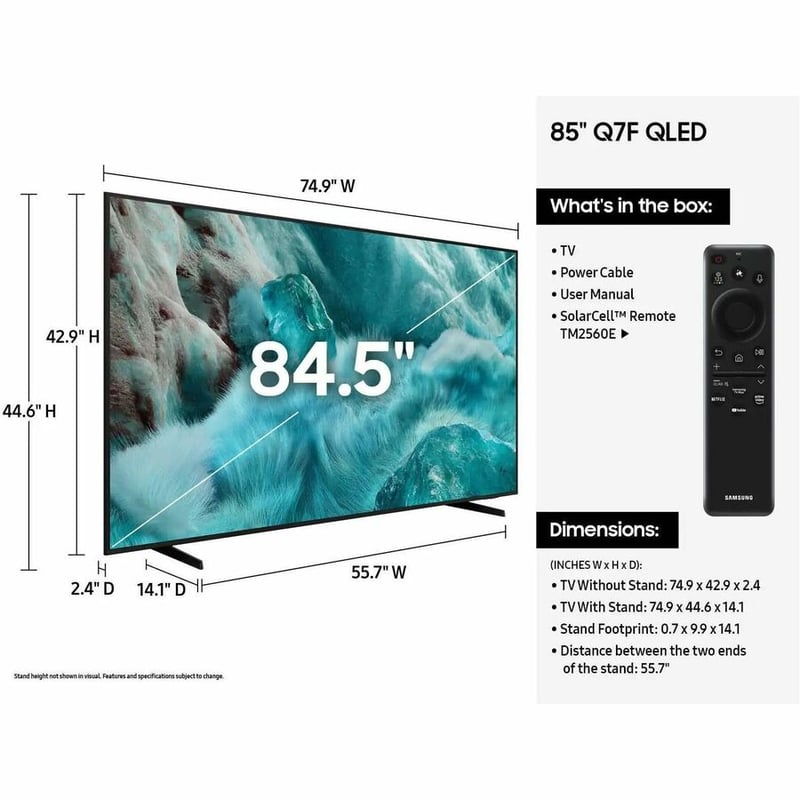 2025 85IN Q7F QLED 4K TV Q7F SERIES QLED - Thumbnail 4
