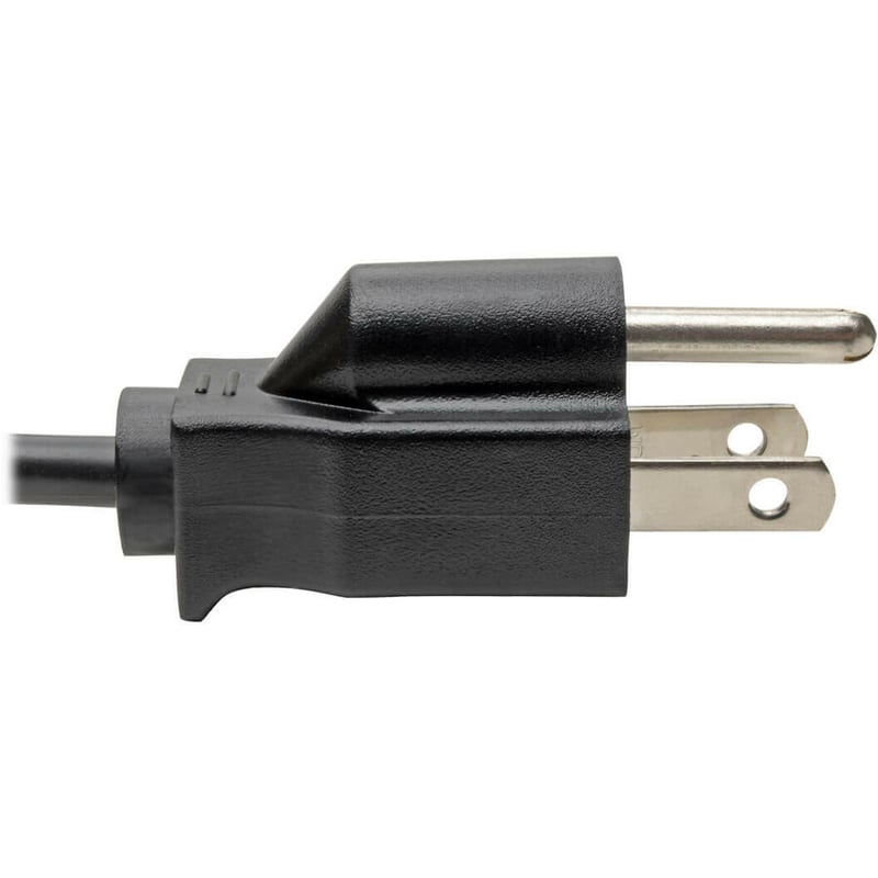 Eaton Tripp Lite Series 3-Slot Power Cord, NEMA 5-15P to C5 - Laptop/Notebook, 10A, 125V, 18 AWG, 10 ft. (3.05 m), Black - Thumbnail 3