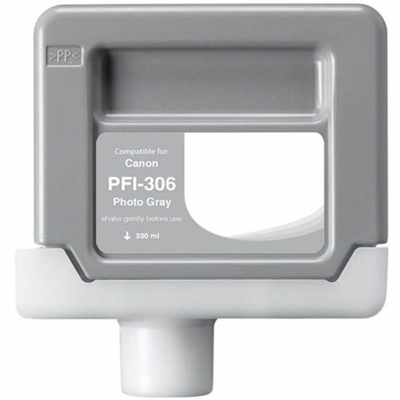 WF Non-OEM New Photo Gray Wide Format Ink Cartridge for Canon PFI-306 (6667B001AA) - Thumbnail 1