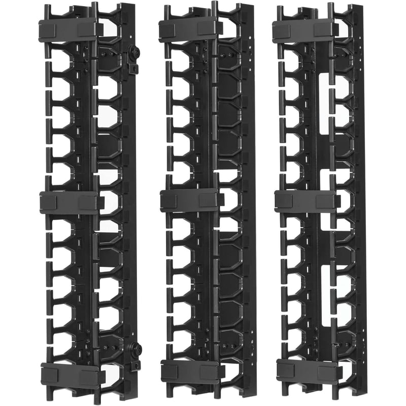 Tripp Lite by Eaton SmartRack 3-in. (7.62 cm) Wide High Capacity Vertical Cable Manager - Double finger duct - Thumbnail 1