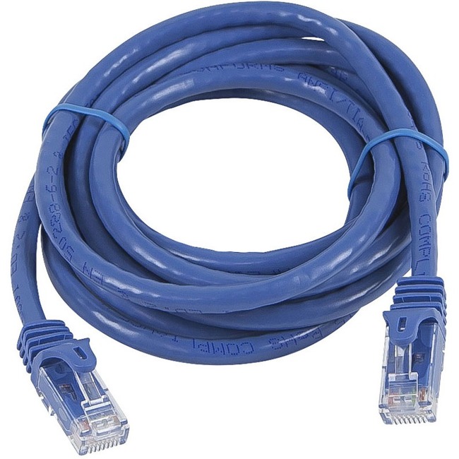FLEXBOOT SERIES CAT5E 24AWG UTP ETHERNET NETWORK PATCH CABLE, 7FT BLUE - Thumbnail 1