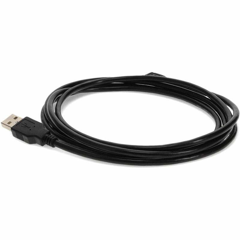 AddOn 6in USB 2.0 (A) Male to Micro-USB 2.0 (B) Male Black Cable - Thumbnail 3