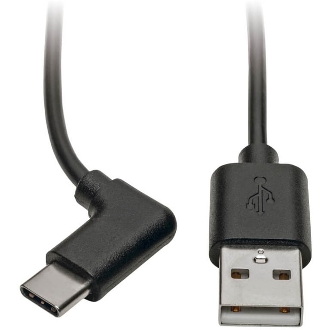 Eaton Tripp Lite Series USB-A to USB-C Cable, Right-Angle USB-C, USB 2.0, (M/M), 3 ft. (0.91 m) - Thumbnail 1