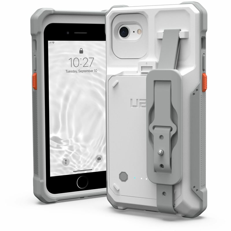 UAG RUGGED WORKFLOW BATTERY CASE FOR IPHONE SE / 8 - HEALTHCARE- WHITE - Thumbnail 1