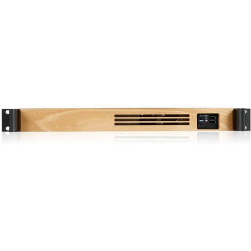 iStarUSA 1U Compact Rackmount Mini-ITX Chassis with Wood Front Bezel - Thumbnail 1