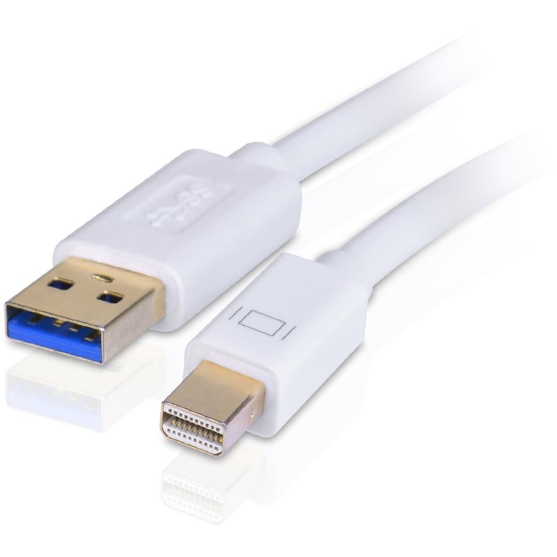 SIIG Mini-DP Video Dock with USB 3.0 LAN Hub - White - Thumbnail 2