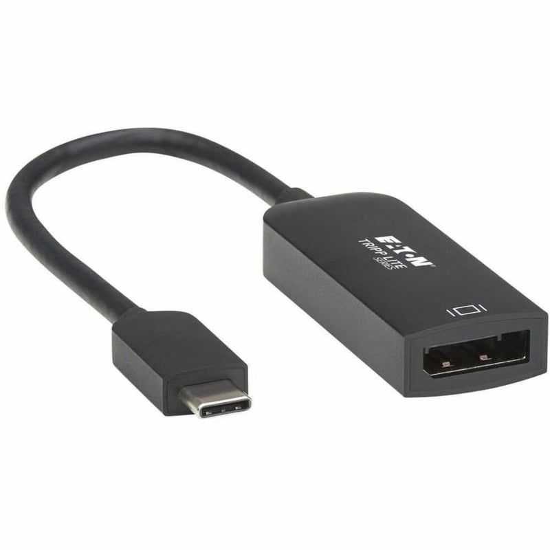 Tripp Lite by Eaton USB-C to DisplayPort Active Adapter Cable with Equalizer (M/F) UHD 8K HDR DP 1.4 Black 6 in. (15.2 cm) - Thumbnail 1
