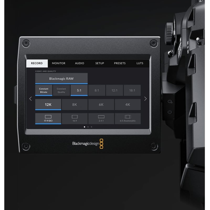 Blackmagic Design URSA Mini Pro URSA Mini Pro 12K Digital Camcorder - 4" LCD Touchscreen - 12K, 8K, 6K, 4K - Thumbnail 3