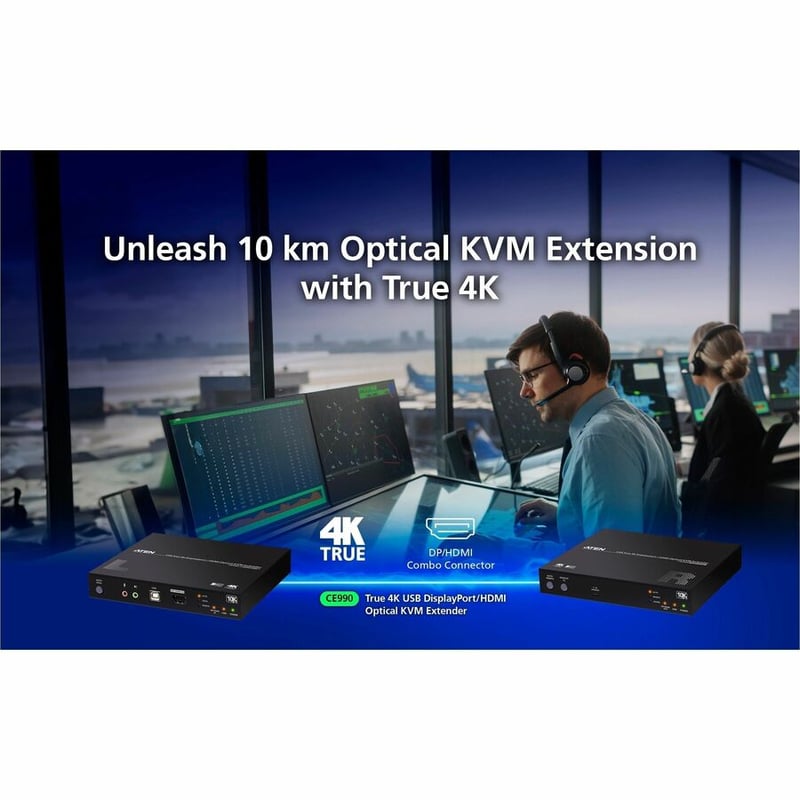 USB TRUE 4K DISPLAYPORT/HDMI OPTICAL KVM - TRUE 4K UP TO 10KM - Thumbnail 2