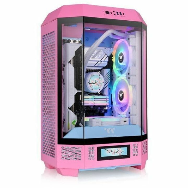 Thermaltake The Tower 300 Bubble Pink Micro Tower Chassis - Thumbnail 4
