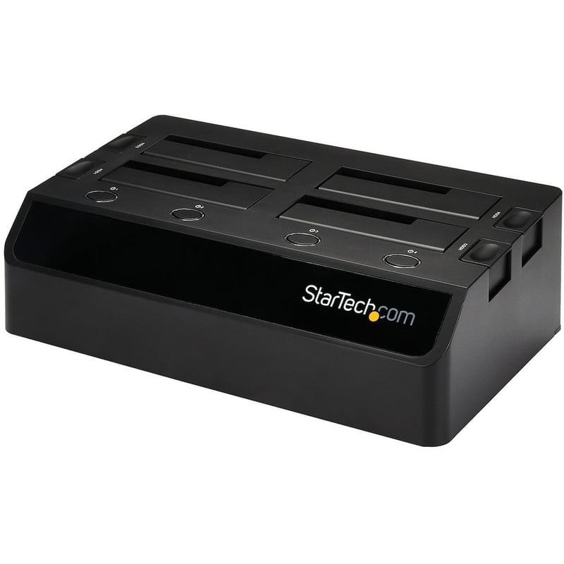 StarTech.com 4-Bay USB 3.0 to SATA Hard Drive Docking Station, 2.5/3.5" SATA III (6Gbps) SSD/HDD Dock, USB Hard Drive Bay, Top-Loading - Thumbnail 2