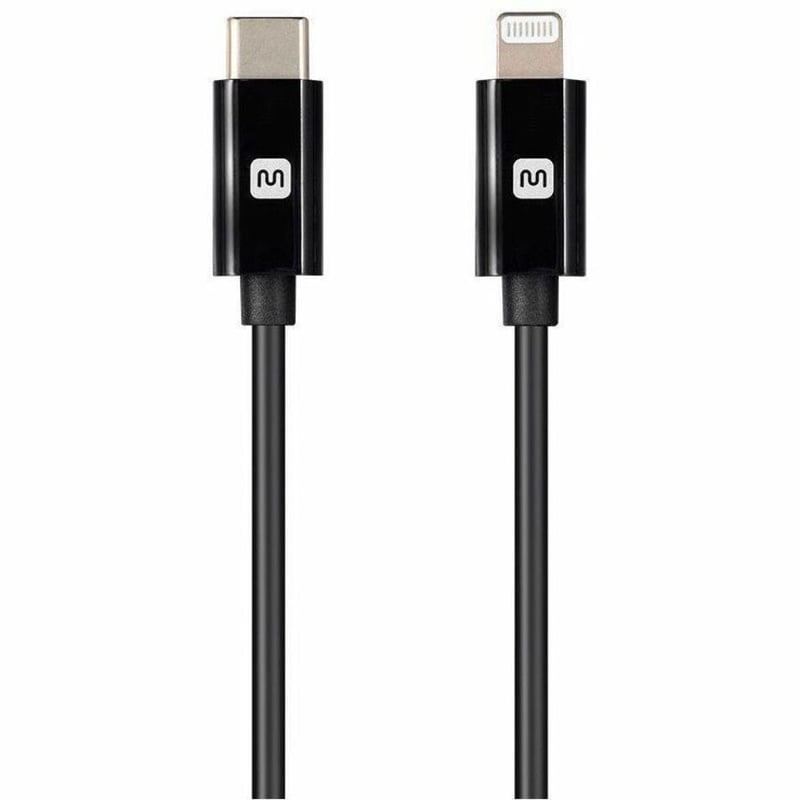 MONOPRICE ESSENTIAL APPLE MFI CERTIFIED LIGHTNING TO USB-C CHARGING CABLE - 1.5F - Thumbnail 1